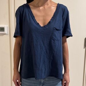 FP We the Free Oversized V-Neck Women's Tee
